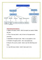 English Worksheet: Relative Clause
