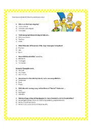 English Worksheet: The Simpsons episode worksheet - When you dish upon a star 