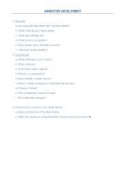 English Worksheet: Arrested Development