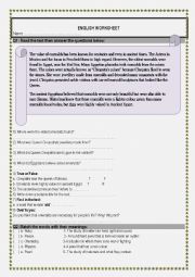 English Worksheet: ENGLISH WORKSHEET