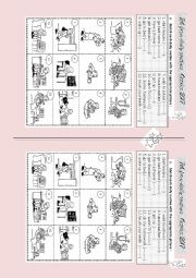 English Worksheet: daily routines 