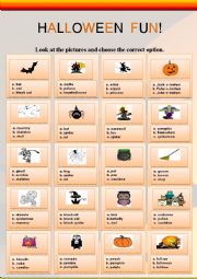 English Worksheet: HALLOWEEN FUN!