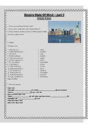 English Worksheet: New York - Empire State of Mind by Alicia Keys