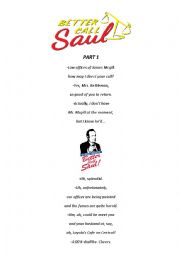 English Worksheet: Better Call Saul