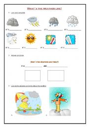 English Worksheet: the weather