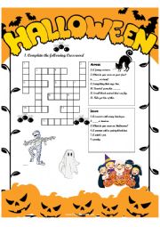 Halloween Crossword