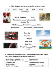 English Worksheet: Fill in the gaps song Icona Pop - Clap snap