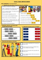 English Worksheet: Present continuous test