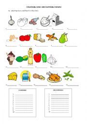 COUNTABLE AND UNCOUNTABLE