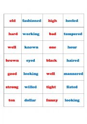 English Worksheet: 9th form Module1/ Lesson 3 (Third Hour: Compound adjectives)