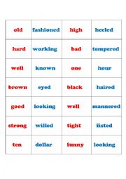 English Worksheet: 9th form Module1/ Lesson 3 (Third Hour: Compound adjectives)