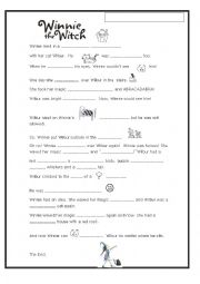 English Worksheet: Winnie the Witch