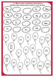 The alphabet worksheets