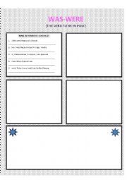 English Worksheet: was-were