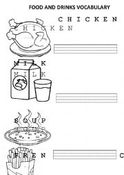 DRINK AND FOOD VOCABULARY