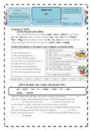 English Worksheet: Test