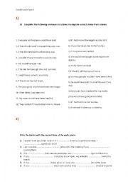 English Worksheet: Conditionals type 3