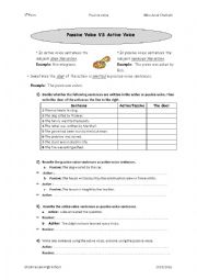 English Worksheet: from active to passive