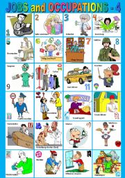 English Worksheet: Jobs and Occupations from R to Z - 4. Pictionary. + KEY