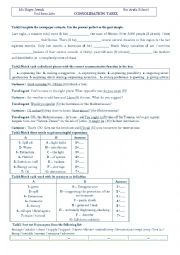 English Worksheet: review