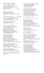 English Worksheet: Justin Timberlake (Mirrors)