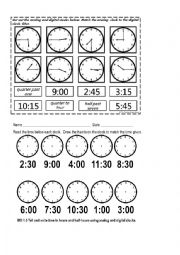 English Worksheet: ACTIVITIES