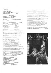 English Worksheet: Enchanted
