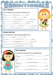 English Worksheet: CONDITIONALS