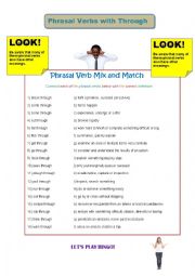 Phrasal Verbs with Through