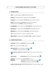 English Worksheet: USEFUL LINKERS AND HOW TO USE THEM