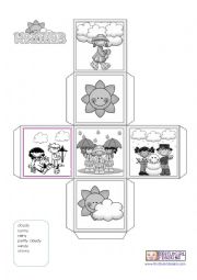 English Worksheet: HOWS THE WEATHER? SPINNER