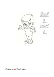English Worksheet: Body parts