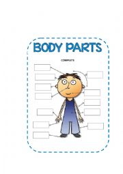 English Worksheet: Parts of the body