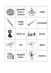 English Worksheet: Halloween Memory & Have you got...? Cards