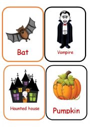 Halloween flashcards