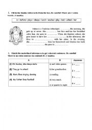 English Worksheet: EXERCICES