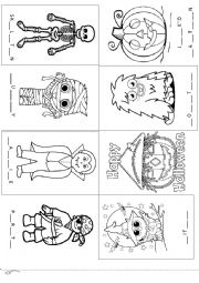 English Worksheet: HALLOWEEN MINIBOOK