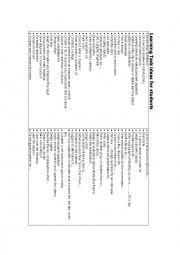 English Worksheet: learning tasks for students