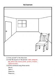 English Worksheet: My room