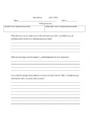 English Worksheet: 