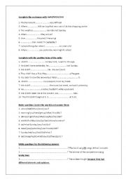 PAST SIMPLE WORKSHEET