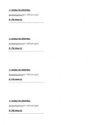 English Worksheet: makeup question