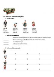 English Worksheet: Gravity Falls 1-3 Headhunters