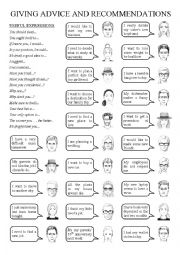 English Worksheet: Giving advice