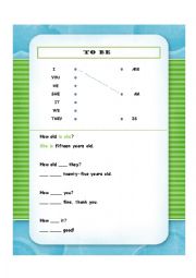 English Worksheet: To be