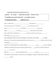 English Worksheet: Spain.Organization