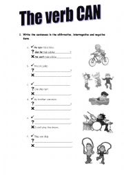 English Worksheet: The verb 