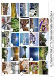 English Worksheet: Places - matching exercise with pictures.