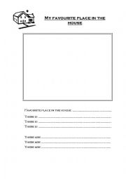 English Worksheet: My favourite place in the house