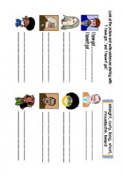 English Worksheet: Facial Parts